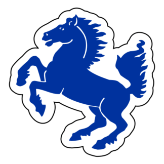 Horse Stallion Sticker (Blue)